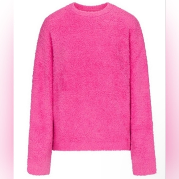 SKIMS Sweaters - 🚨 SOLD OUT 🚨  SKIMS Pullover Unisex Oversized Cozy Knit Boucle Sweater Pink